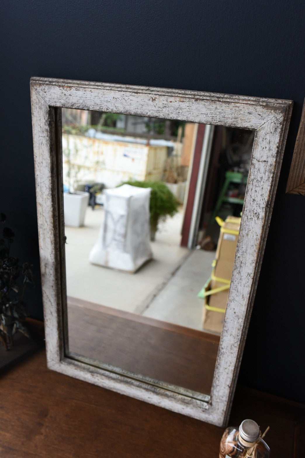 ソフトダメージ加工/shabby chicミラー/60㎝×40㎝/