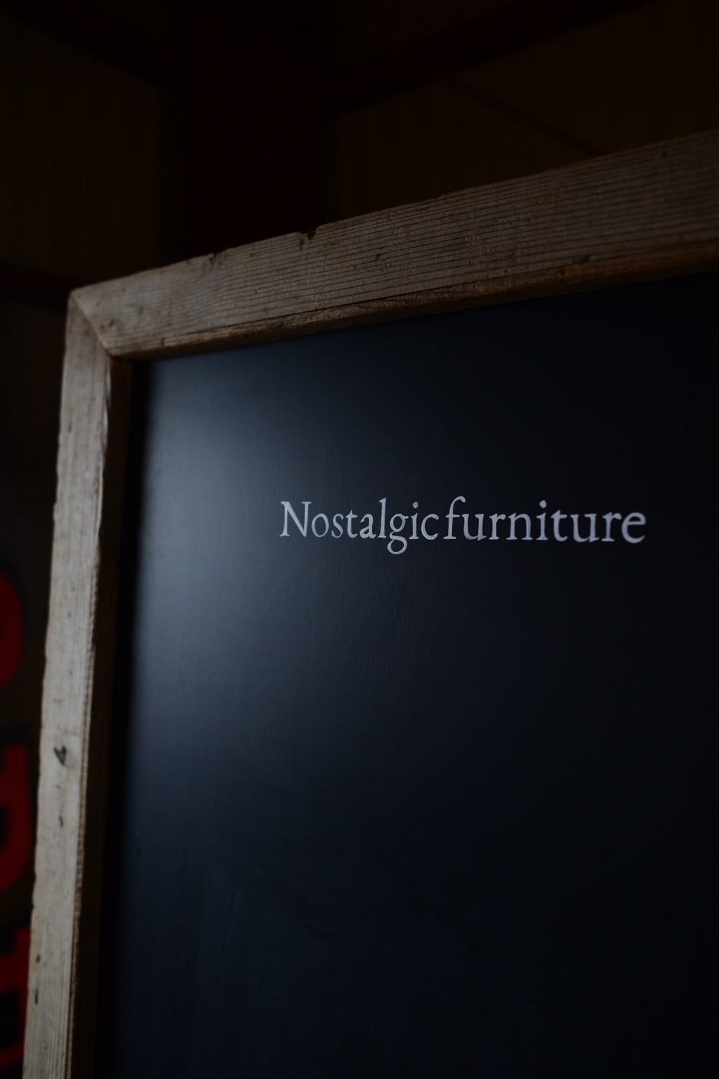 古材の黒板/当工房sign入り