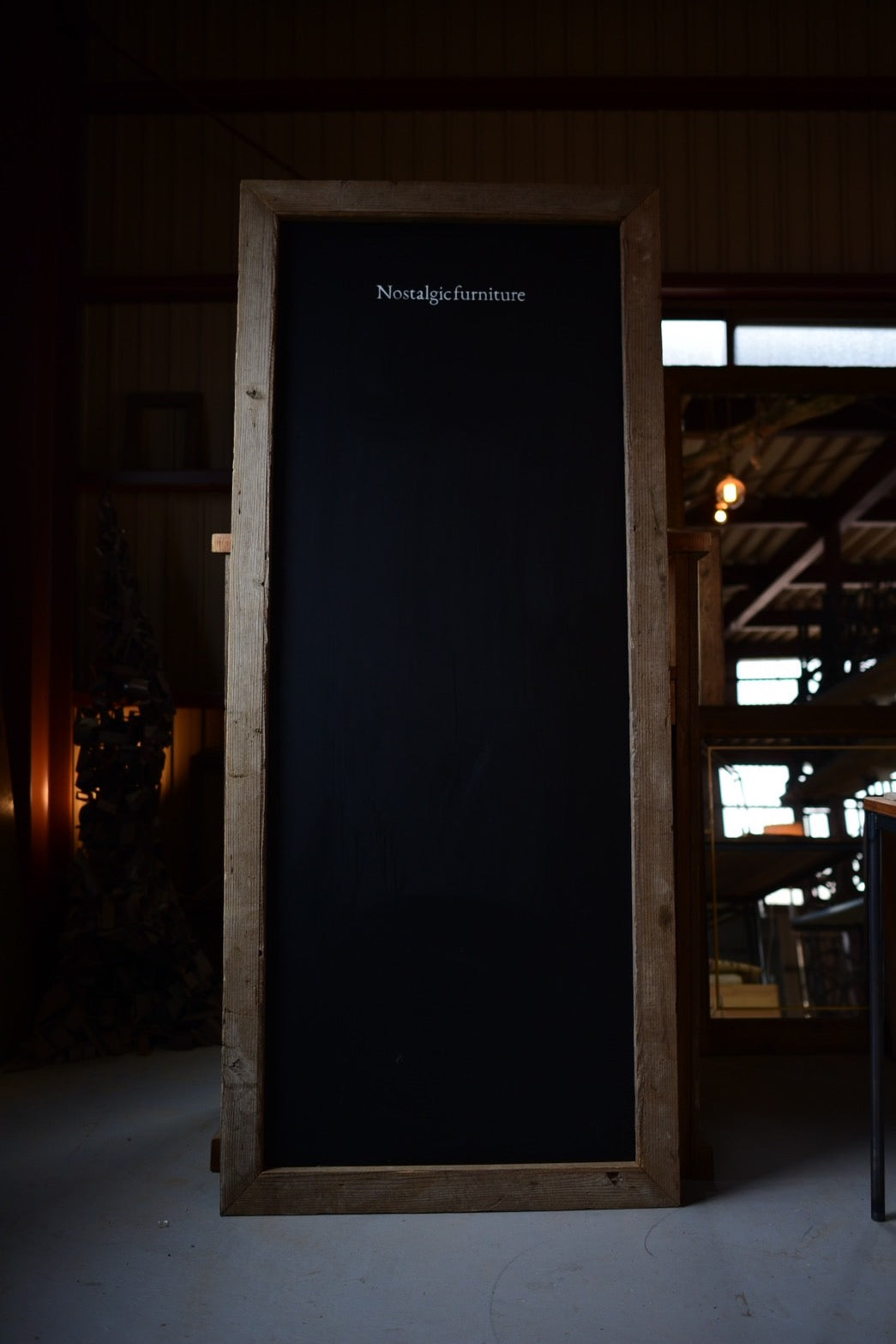 古材の黒板/当工房sign入り