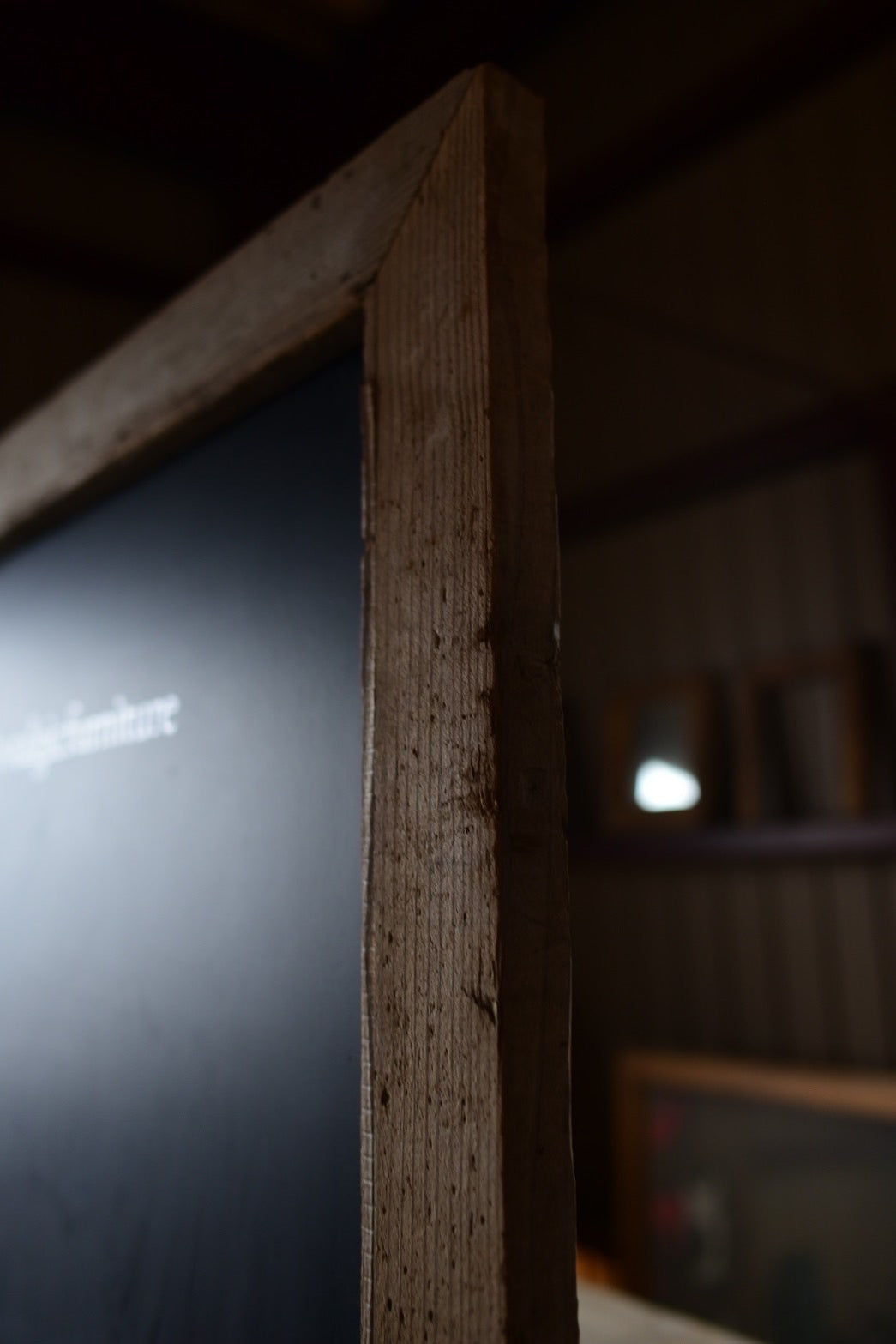 古材の黒板/当工房sign入り