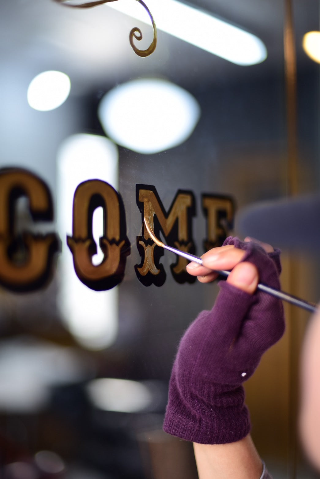 現場施工　signpainting