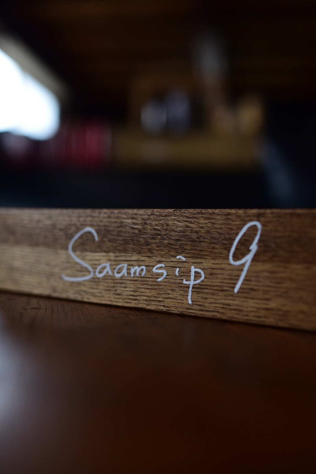 ブロック型置くだけサイン – タモ材