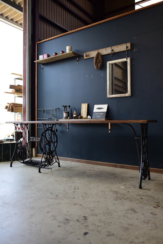 広く使いたい人のためのロングデスク　230×50　デスク　ワークテーブル　机　撮影　リモートワーク　パソコンデスク　　