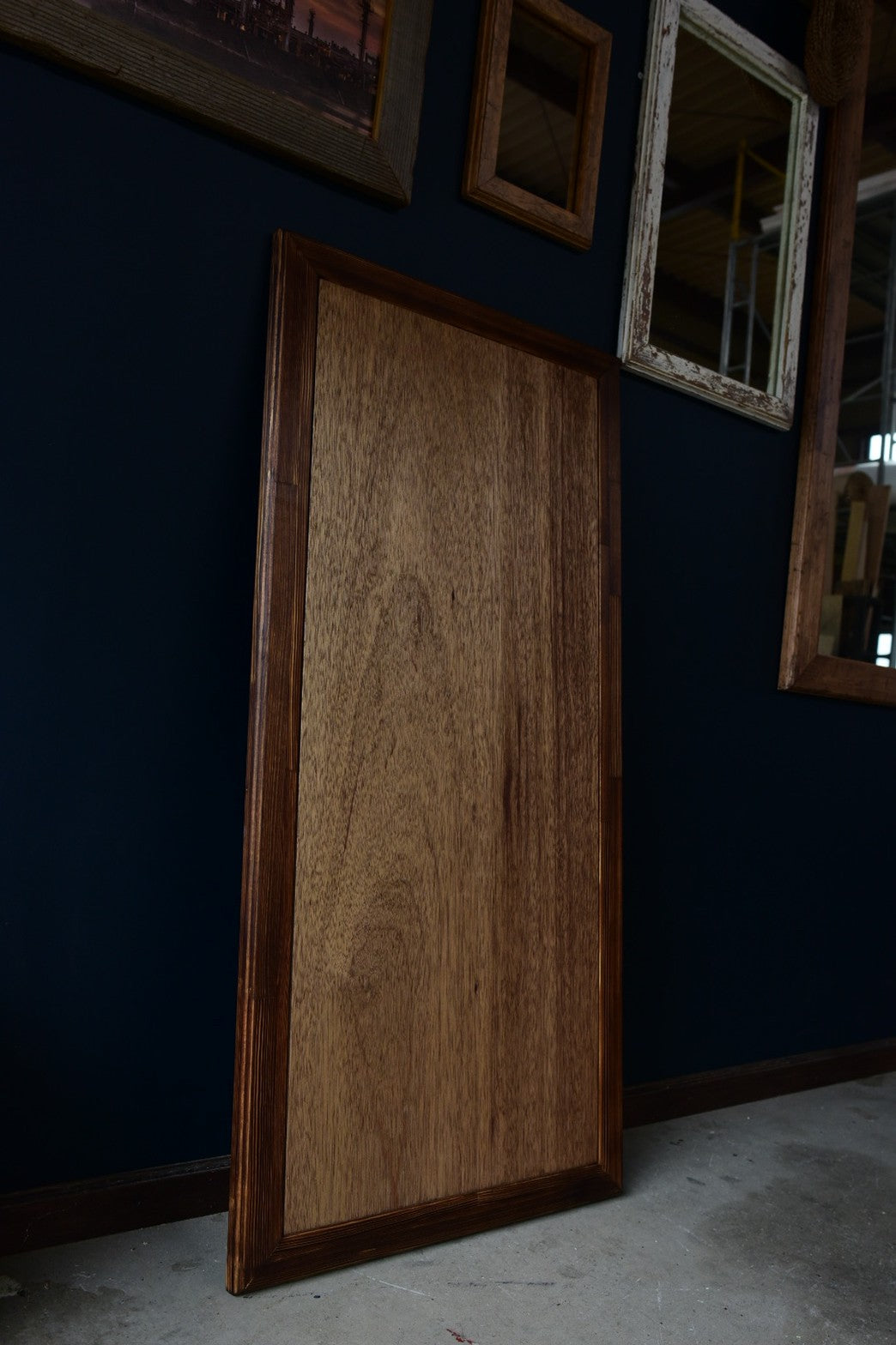 良い木目をとった枠付天板/medium　brown