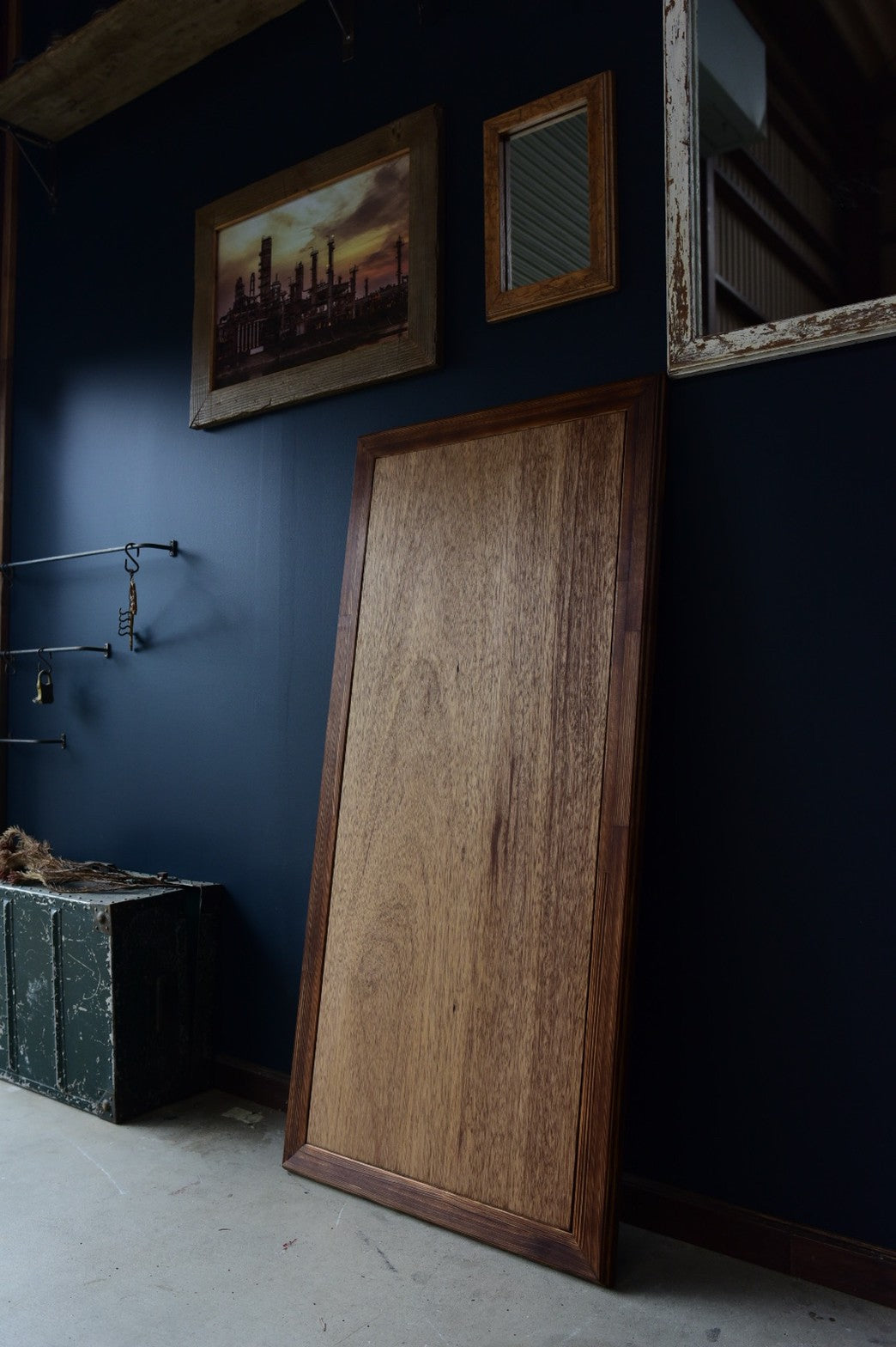 良い木目をとった枠付天板/medium　brown