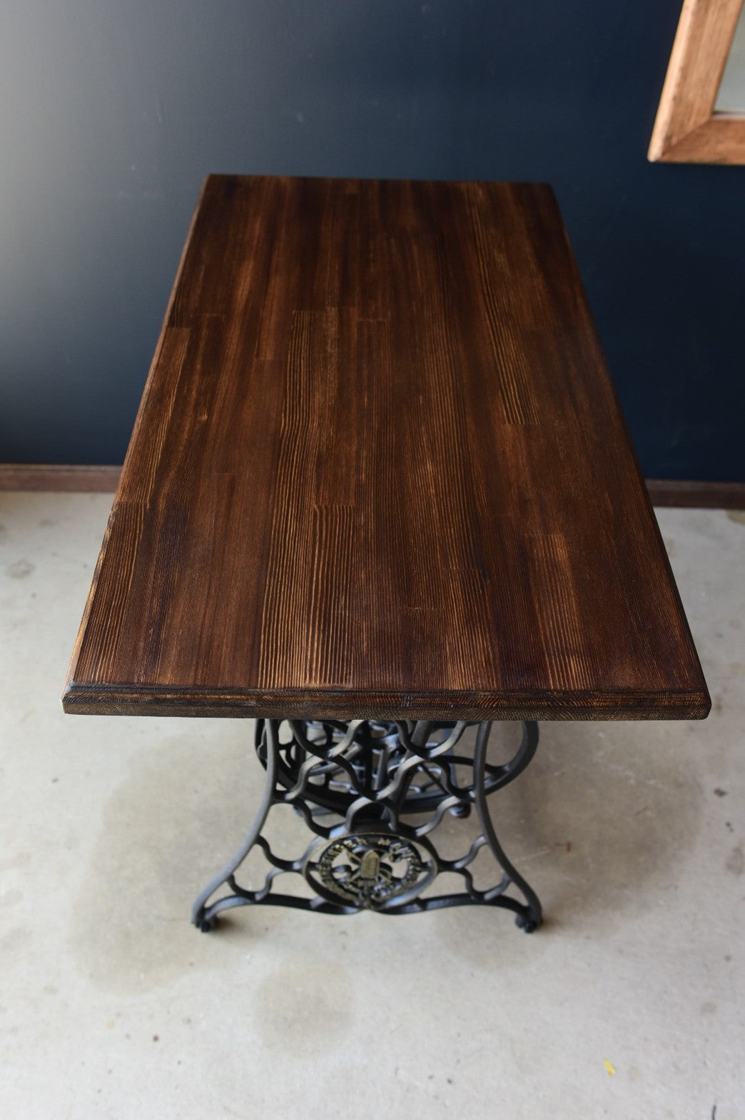 アンティークミシンテーブル/網脚/black　 w70cm*d45cm*h74cm