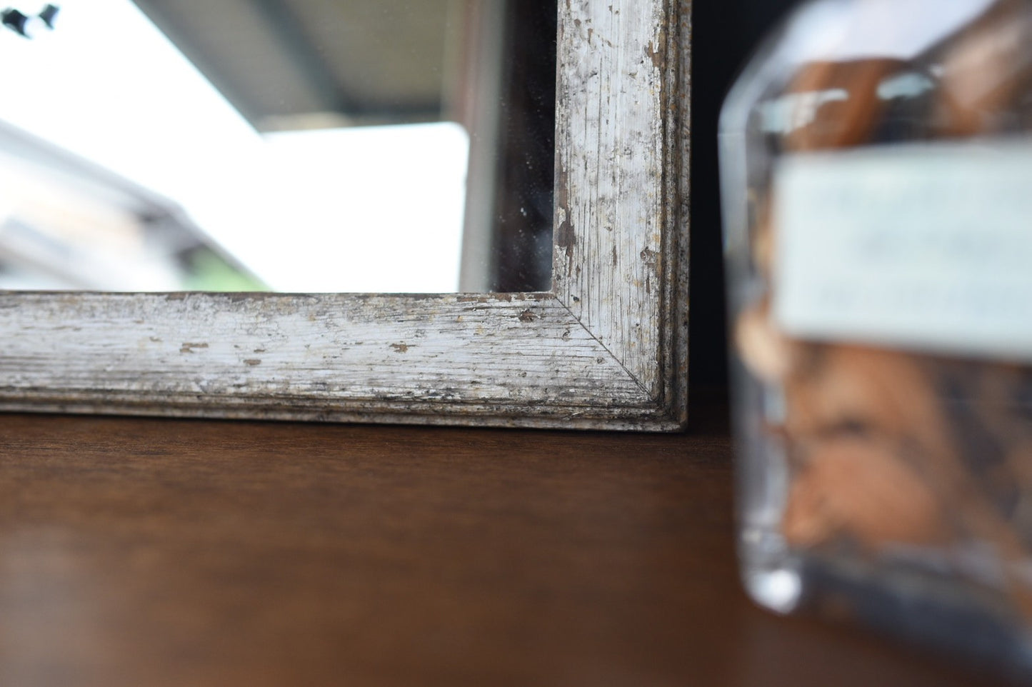 ソフトダメージ加工/shabby　chicミラー/60㎝×40㎝/