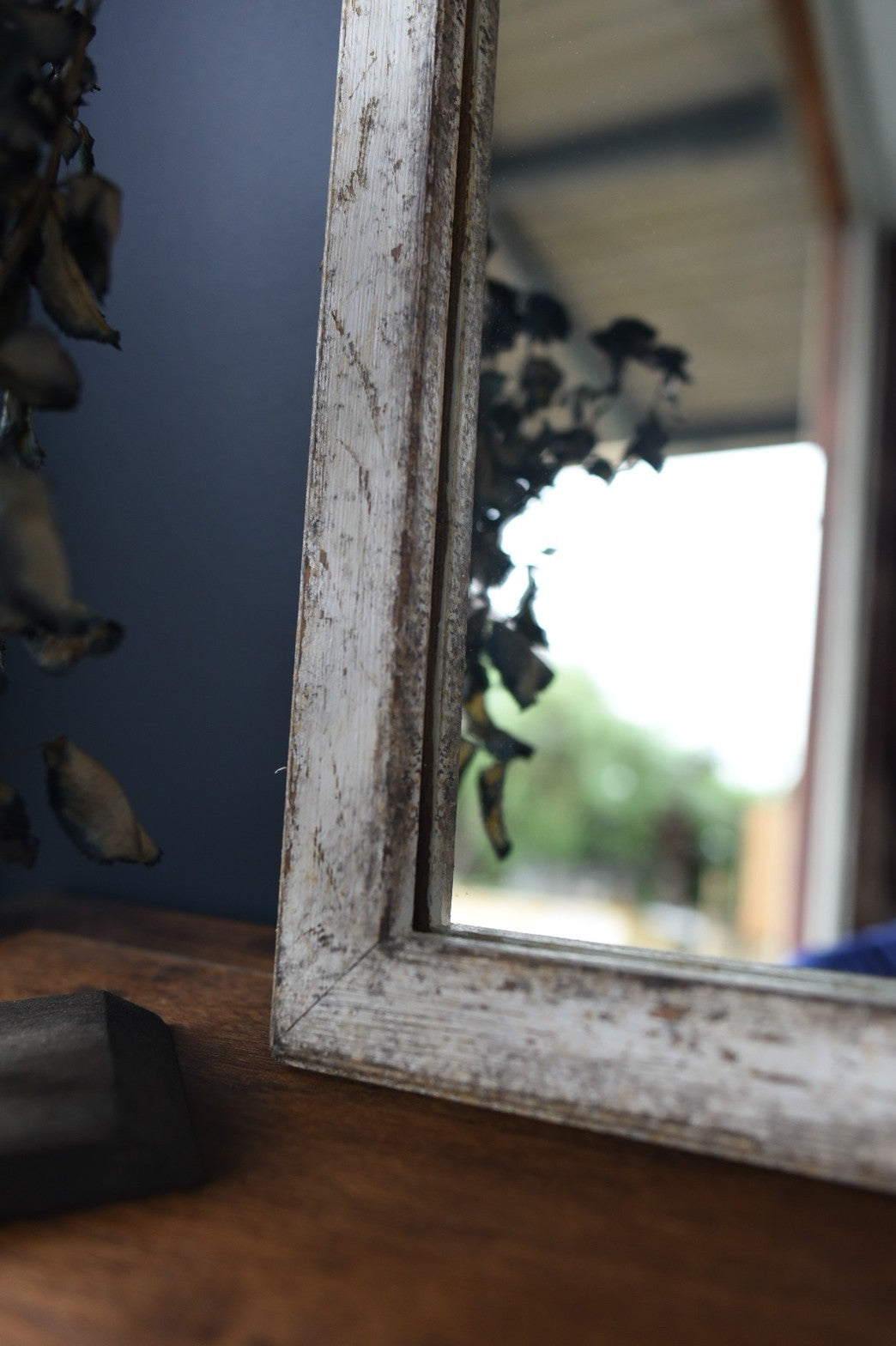 ソフトダメージ加工/shabby　chicミラー/60㎝×40㎝/