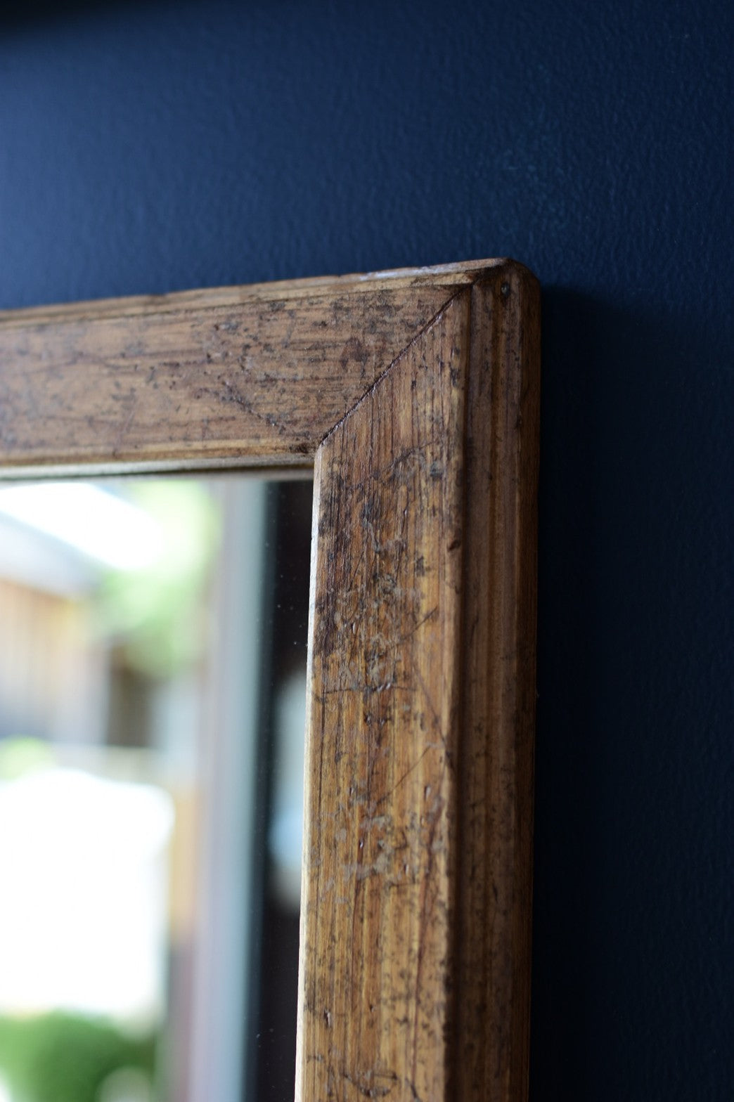 洗面所サイズ/エイジング塗装ミラー/medium　brown/60cm*40cm