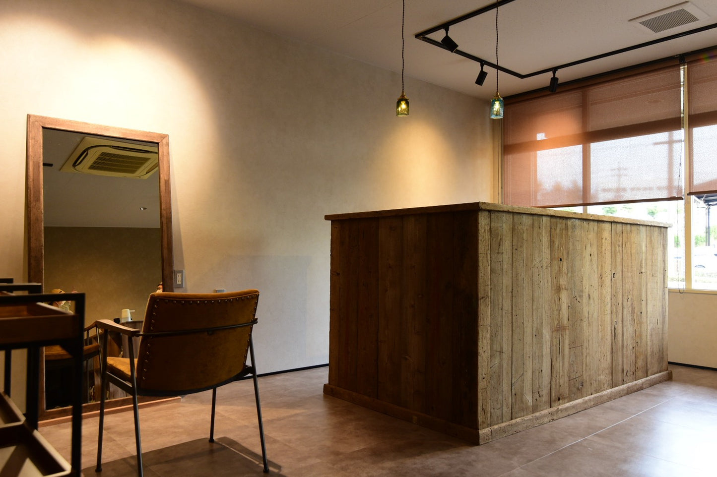 有機的な古材カウンター　オーダーメイド　　