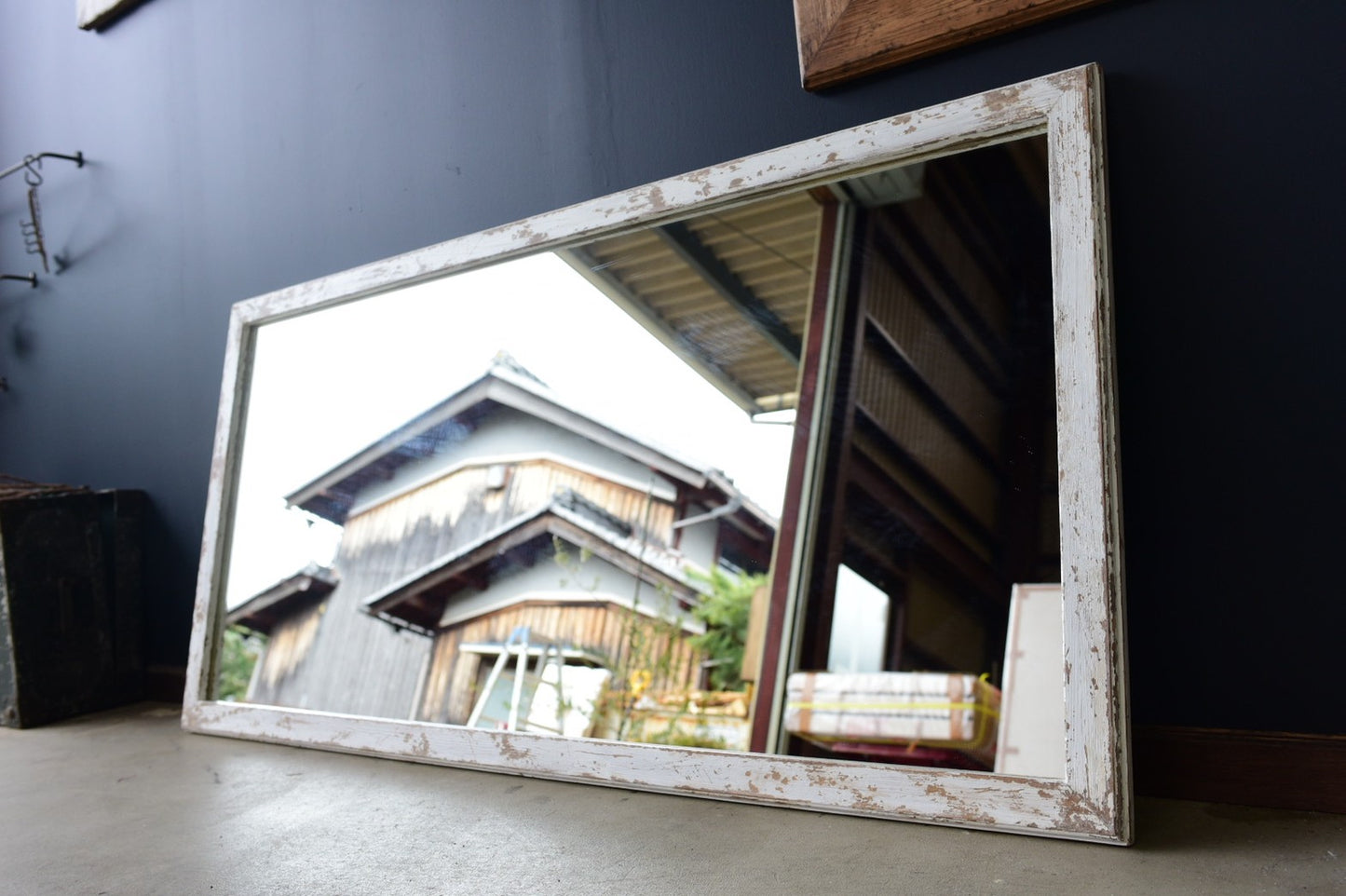 ハードダメージ加工/shabby　chicミラー/65㎝×130㎝