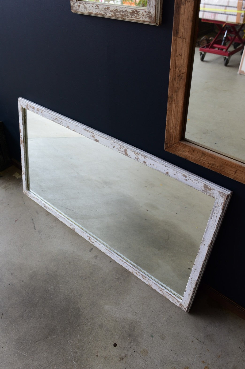 ハードダメージ加工/shabby　chicミラー/65㎝×130㎝