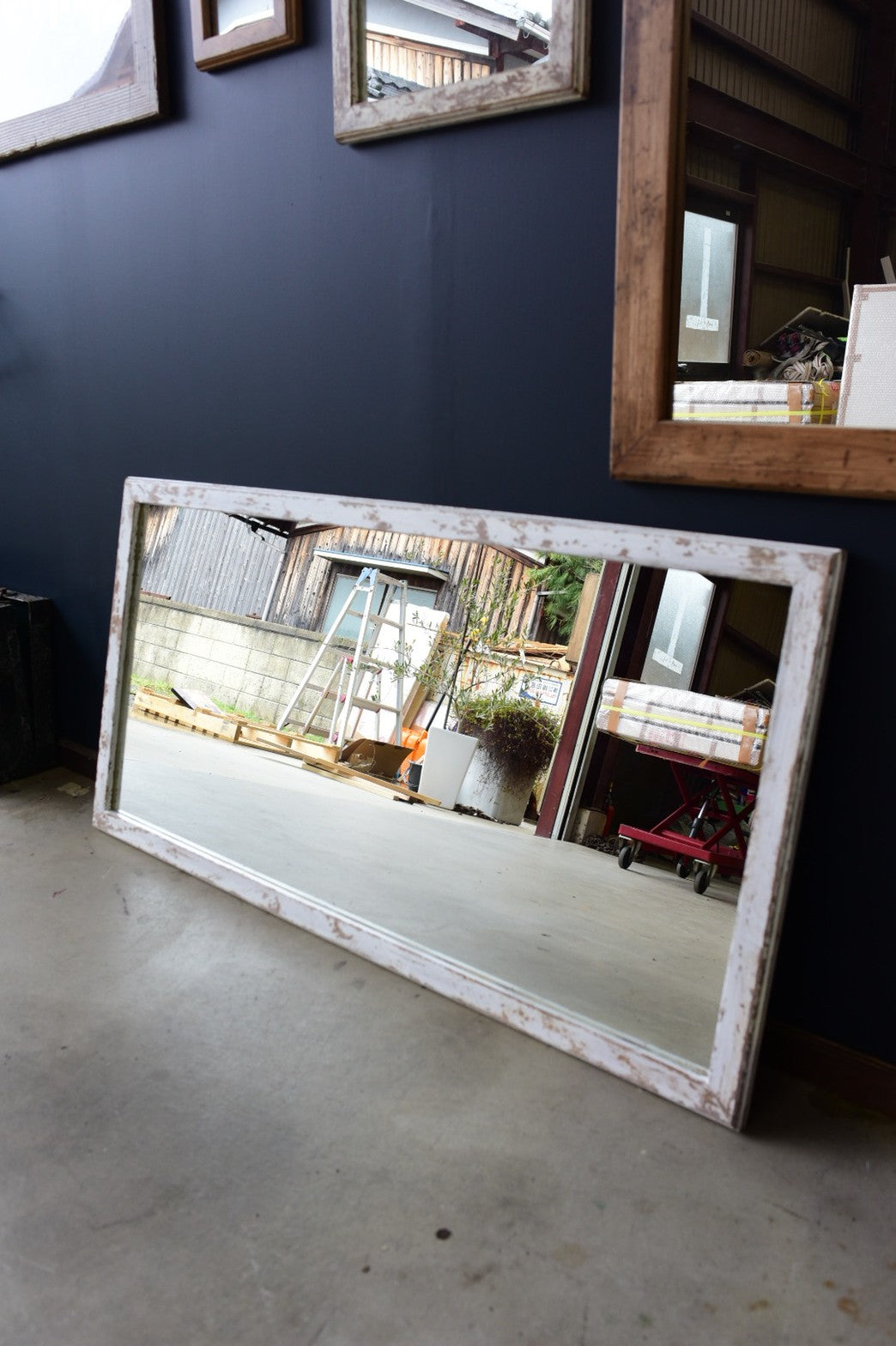 ハードダメージ加工/shabby　chicミラー/65㎝×130㎝