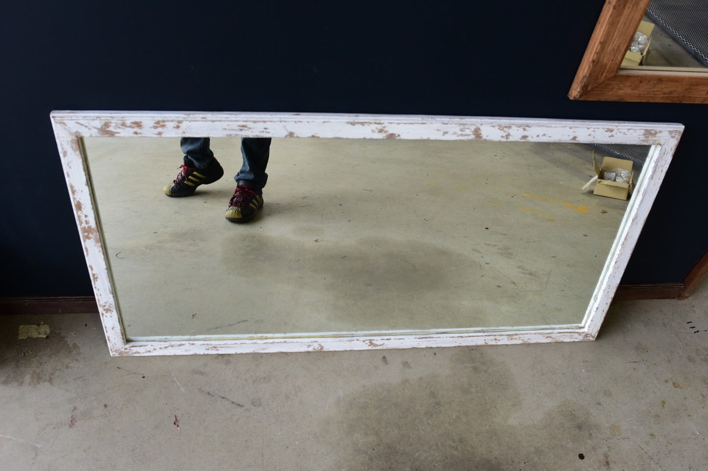 ハードダメージ加工/shabby　chicミラー/65㎝×130㎝