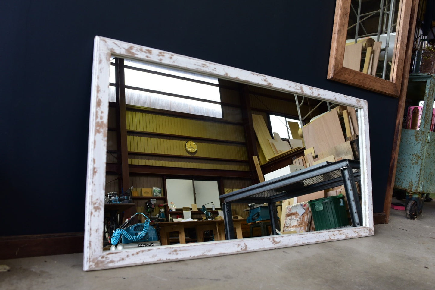 ハードダメージ加工/shabby　chicミラー/65㎝×130㎝