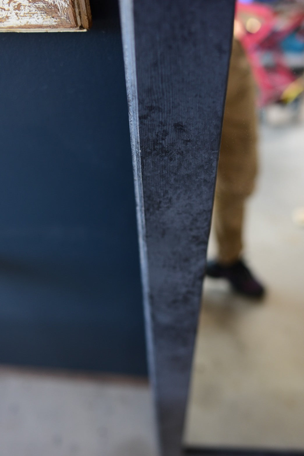 都会のインテリアに合う姿見/black & grayフレームミラー　　